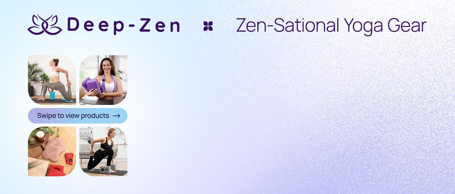 Deep-Zen® 瑜伽砖手腕支撑;瑜伽块 2 件装,带护膝和带子,减轻手腕重量;耐用、多功能瑜伽砖锻炼块套装,阻止瑜伽