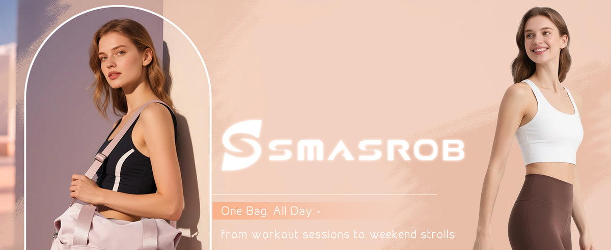 小号健身包,带瑜伽垫支架,湿口袋和一个独立袋,小号健身行李袋,带可拆卸斜挎肩带,粉色