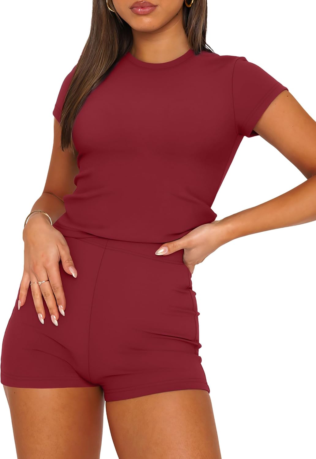 SAMPELS 女式两件套休闲套装夏季休闲装 2 件套短款搭配服装套装