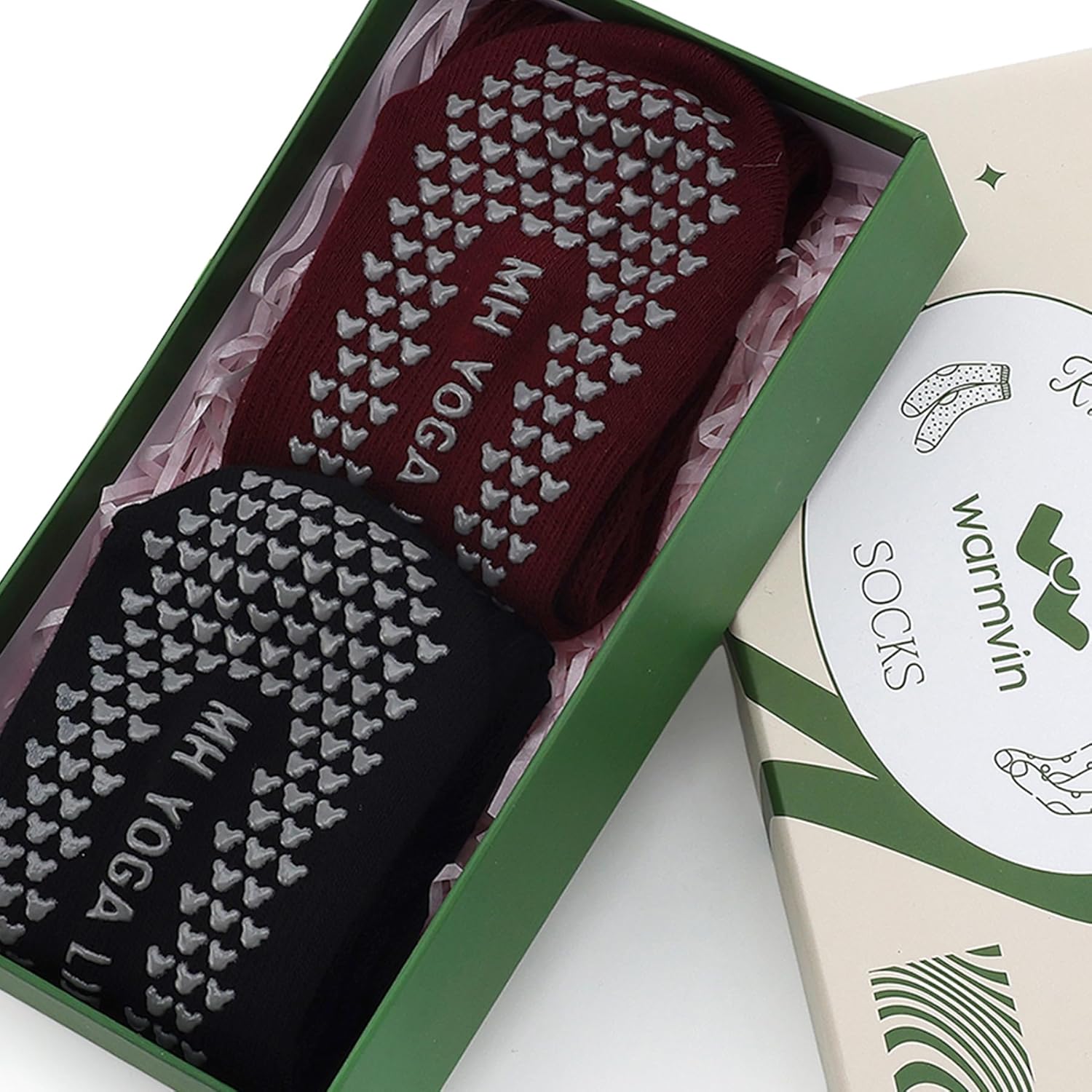 防滑普拉提瑜伽袜带抓地力女式 – 时尚水手袜,适合芭蕾舞和锻炼(尺码 5-9)