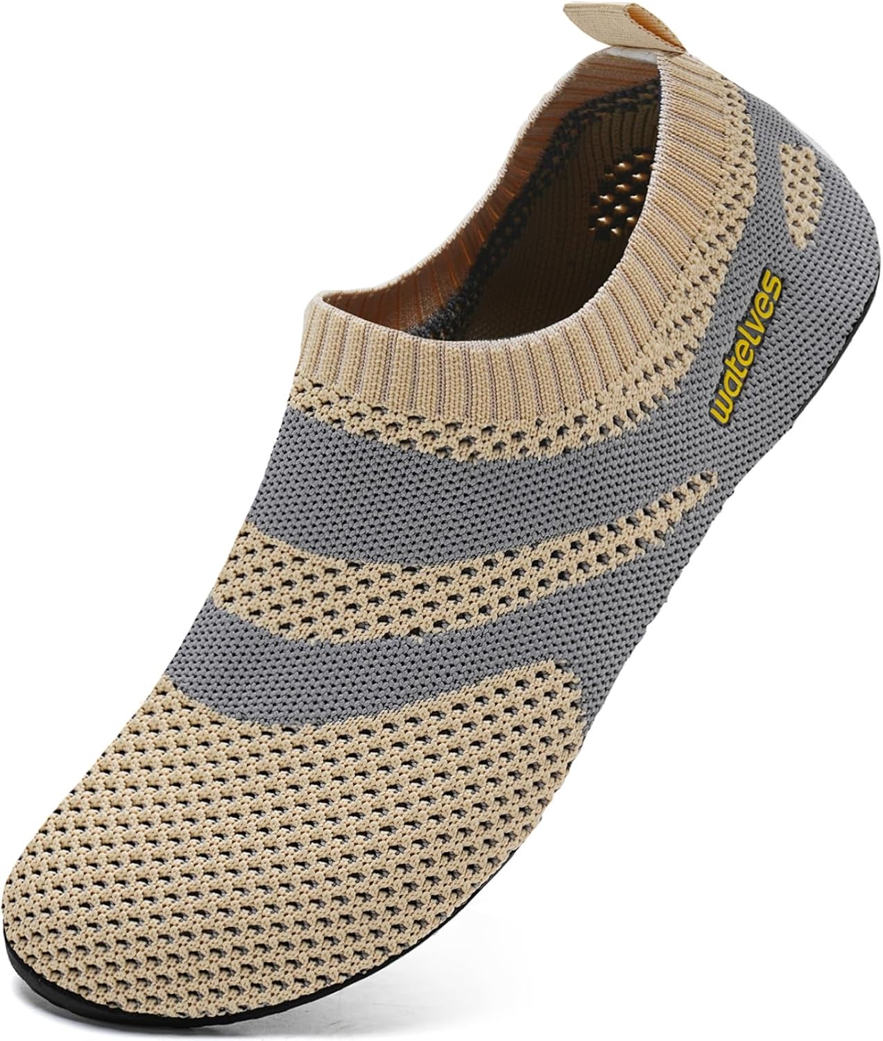 WateLves 赤脚水鞋女士男士旅行拖鞋袜子家居鞋速干水袜沙滩游泳普拉提瑜伽跳舞露营必备