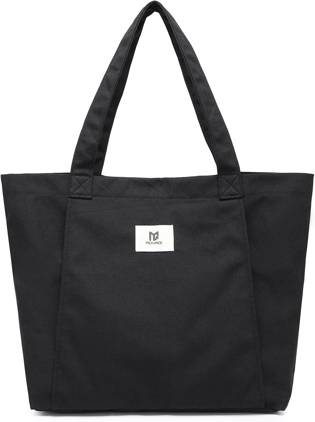 Moyaqi 帆布手提包带瑜伽垫携带口袋手提单肩包适用于办公室、锻炼、普拉提、旅行、沙滩和健身房