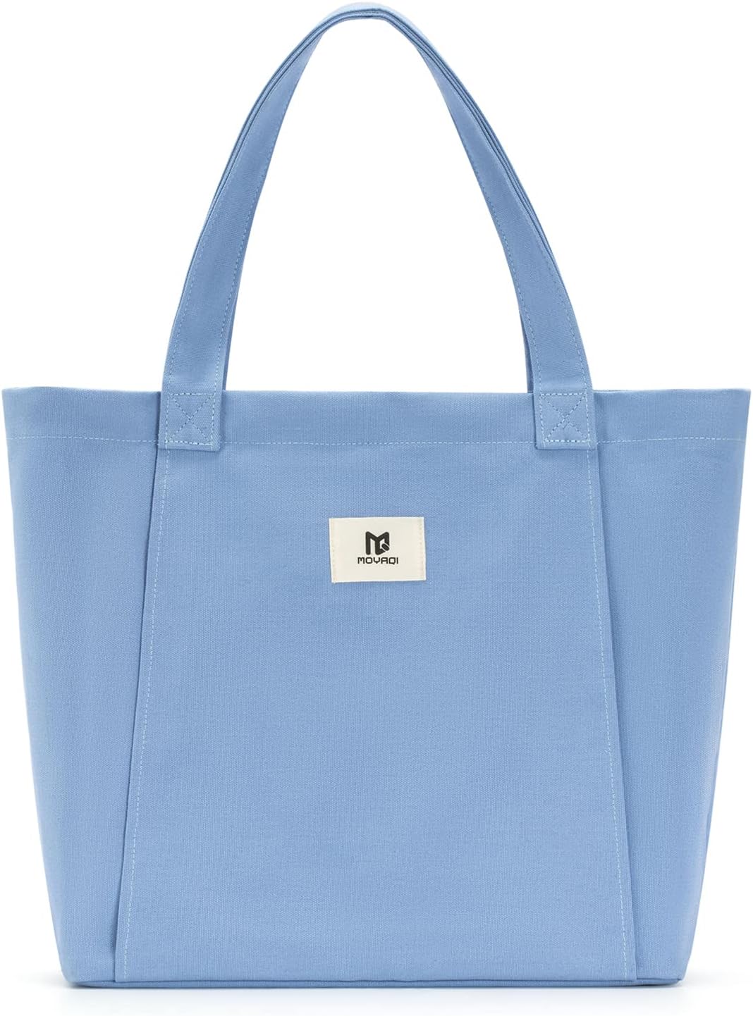 Moyaqi 帆布手提包带瑜伽垫携带口袋手提单肩包适用于办公室、锻炼、普拉提、旅行、沙滩和健身房