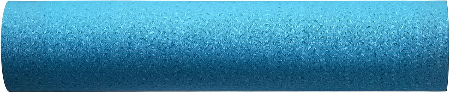 Amazon Basics 1/4 英寸厚 TPE 运动瑜伽垫带背带