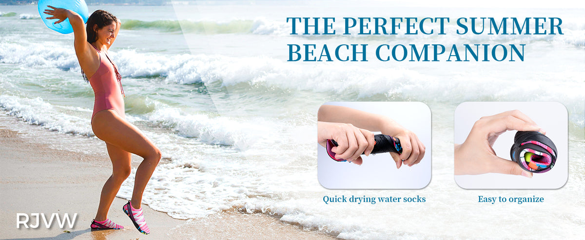 男女涉水鞋,游泳鞋沙滩泳池鞋防滑速干水袜,成人赤脚运动鞋,适合海滩冲浪散步水上瑜伽户外运动