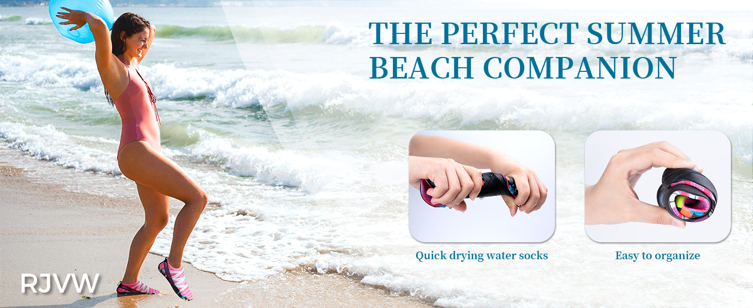 男女涉水鞋,游泳鞋沙滩泳池鞋防滑速干水袜,成人赤脚运动鞋,适合海滩冲浪散步水上瑜伽户外运动