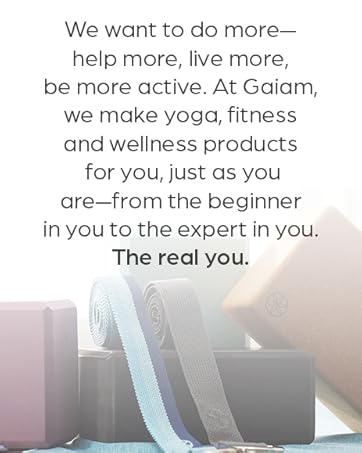 Gaiam 圆形瑜伽枕 柔软冥想靠垫 适用于瑜伽、按摩和背部支撑 透气棉填充 拉链超细纤维套 易携带手柄 可机洗