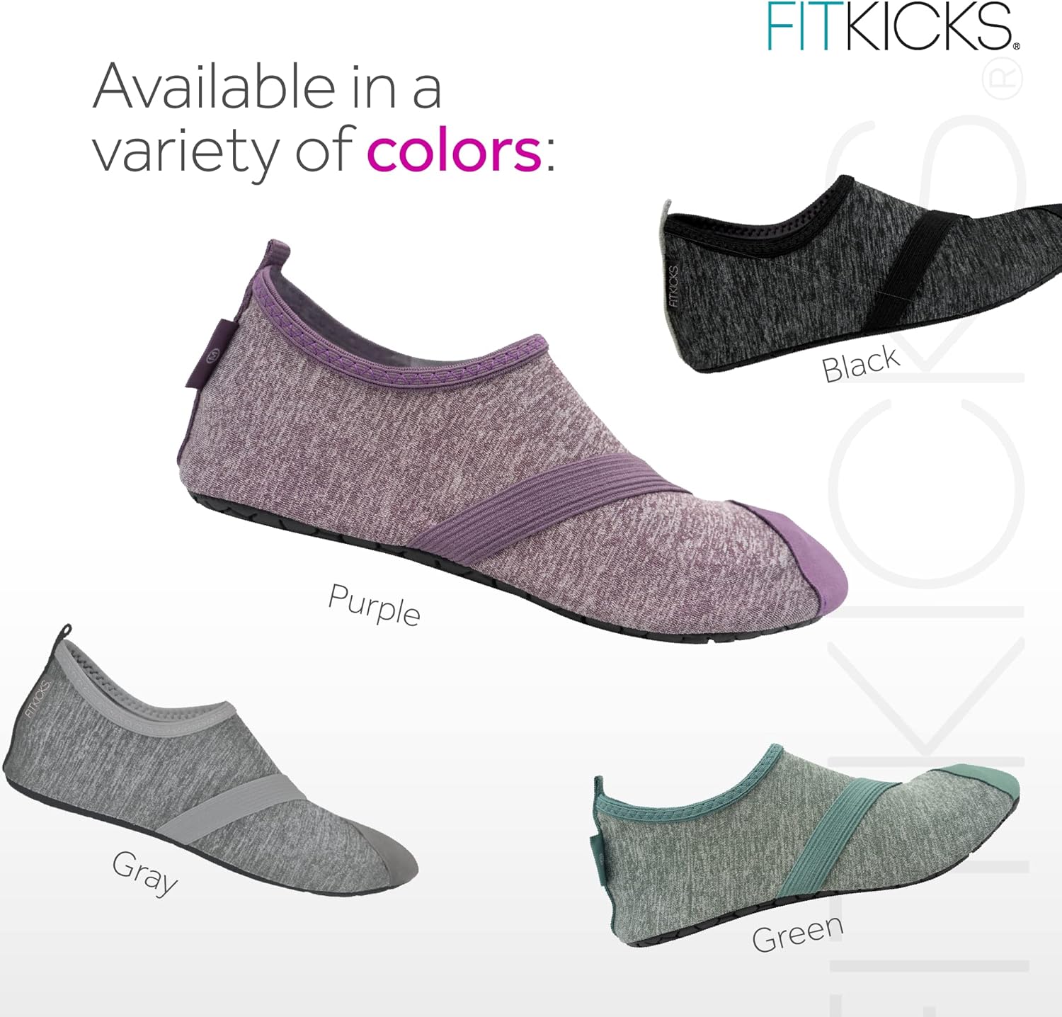 FITKICKS Original 女式可折叠 Active Lifestyle 极简主义鞋 赤脚瑜伽运动水鞋