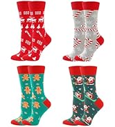 Pilates Socks with Grips for Women, 3 Pairs Long Scrunch Non Slip Yoga Barre Workout Slouch Socks