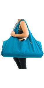 Yogiii 瑜伽垫包 | The Original YogiiiTote | 瑜伽垫托特包 带大侧袋和拉链口袋 | 适合大多数尺寸的垫子