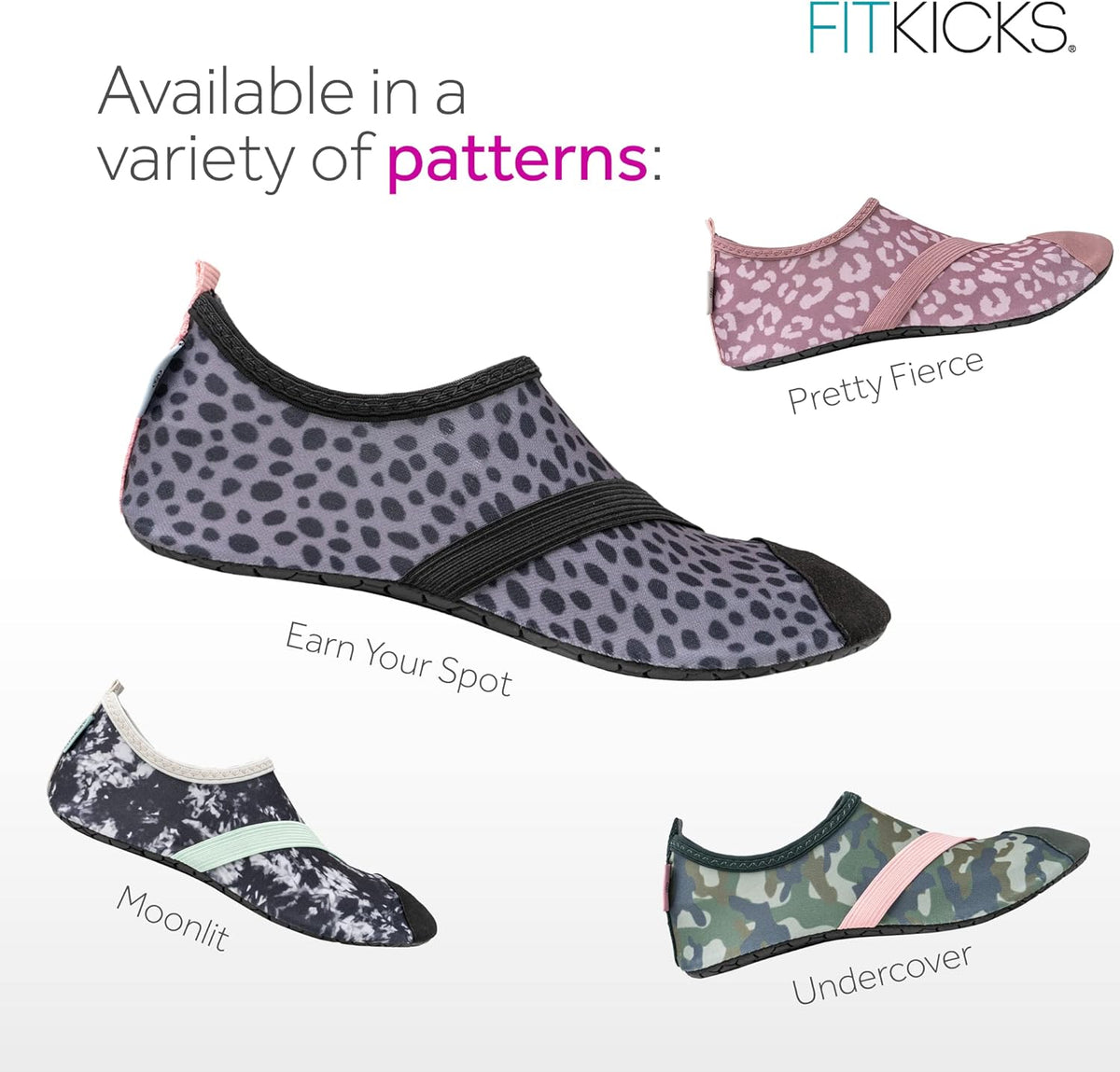 FITKICKS Original 女式可折叠 Active Lifestyle 极简主义鞋 赤脚瑜伽运动水鞋