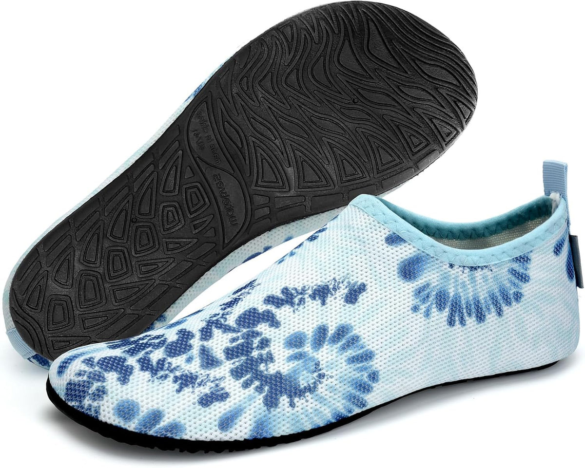 WateLves 赤脚水鞋女士男士旅行拖鞋袜子家居鞋速干水袜沙滩游泳普拉提瑜伽跳舞露营必备