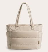 BAGSMART 女士手提包带拉链,绗缝手提包健身手提包,带瑜伽垫肩带,适合旅行运动