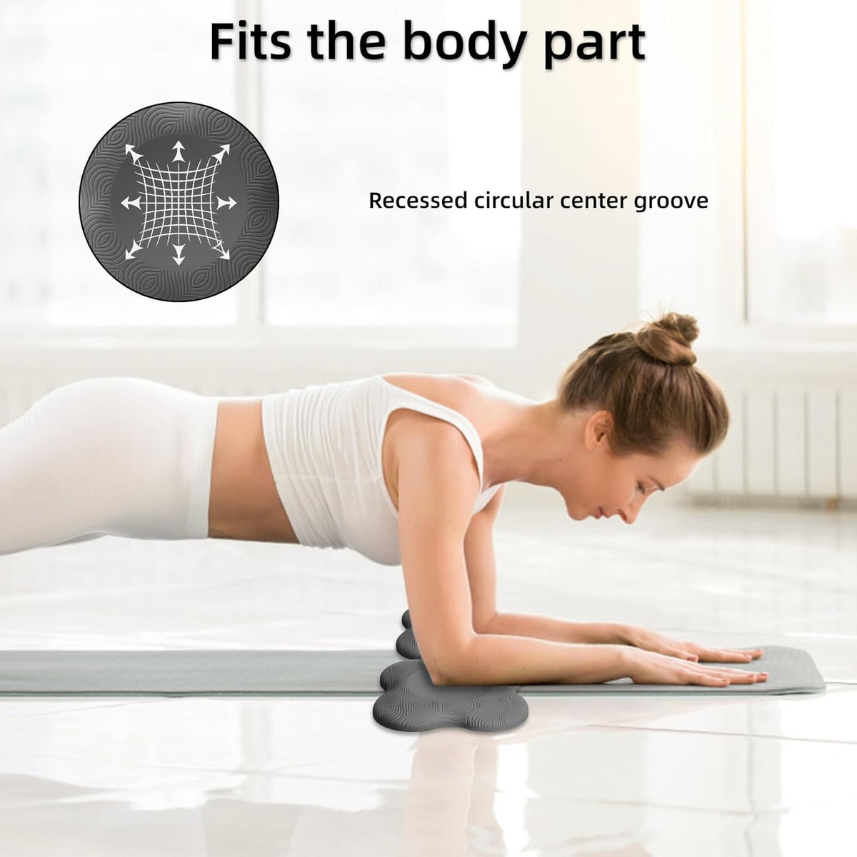 2 件装瑜伽护膝垫超厚适用于膝盖、肘部、手腕、手部、头部、泡沫、普拉提、跪垫、瑜伽、膝盖、膝盖、肘部、手腕、头部、泡沫、普拉提、跪垫、支撑 泡沫垫 男女均适用