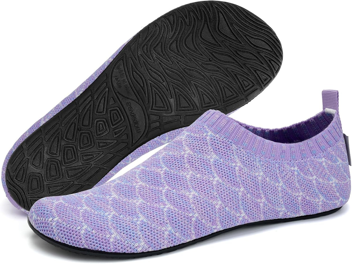 WateLves 赤脚水鞋女士男士旅行拖鞋袜子家居鞋速干水袜沙滩游泳普拉提瑜伽跳舞露营必备