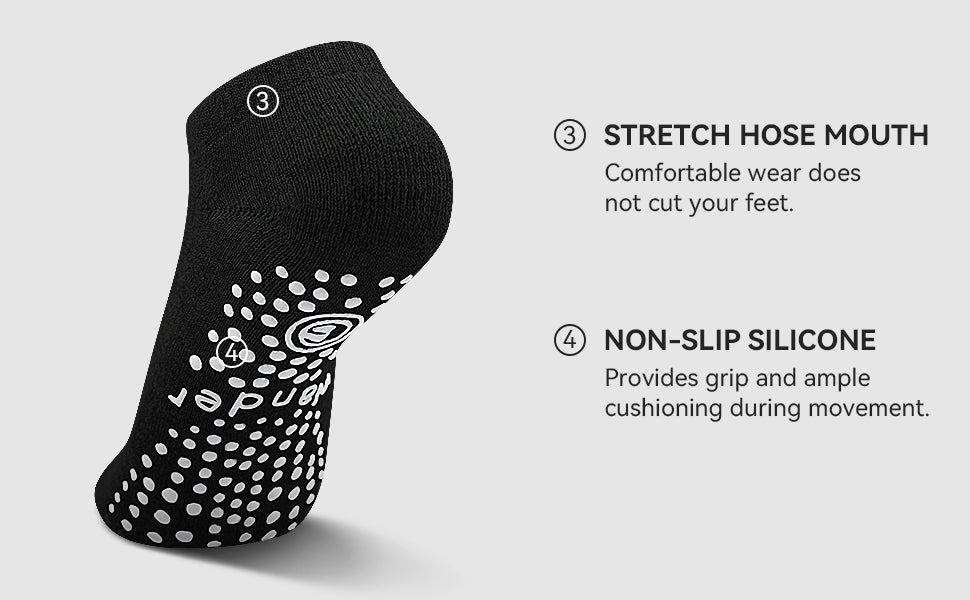 瑜伽袜防滑袜带抓力普拉提芭蕾舞袜 女式