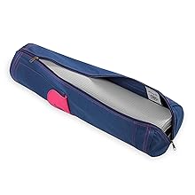 Gaiam Cargo 瑜伽垫包,全拉链瑜伽垫背带,可调节肩带,前后手机袋带耳塞开叉,时尚实用的健身垫支架,男女均适用