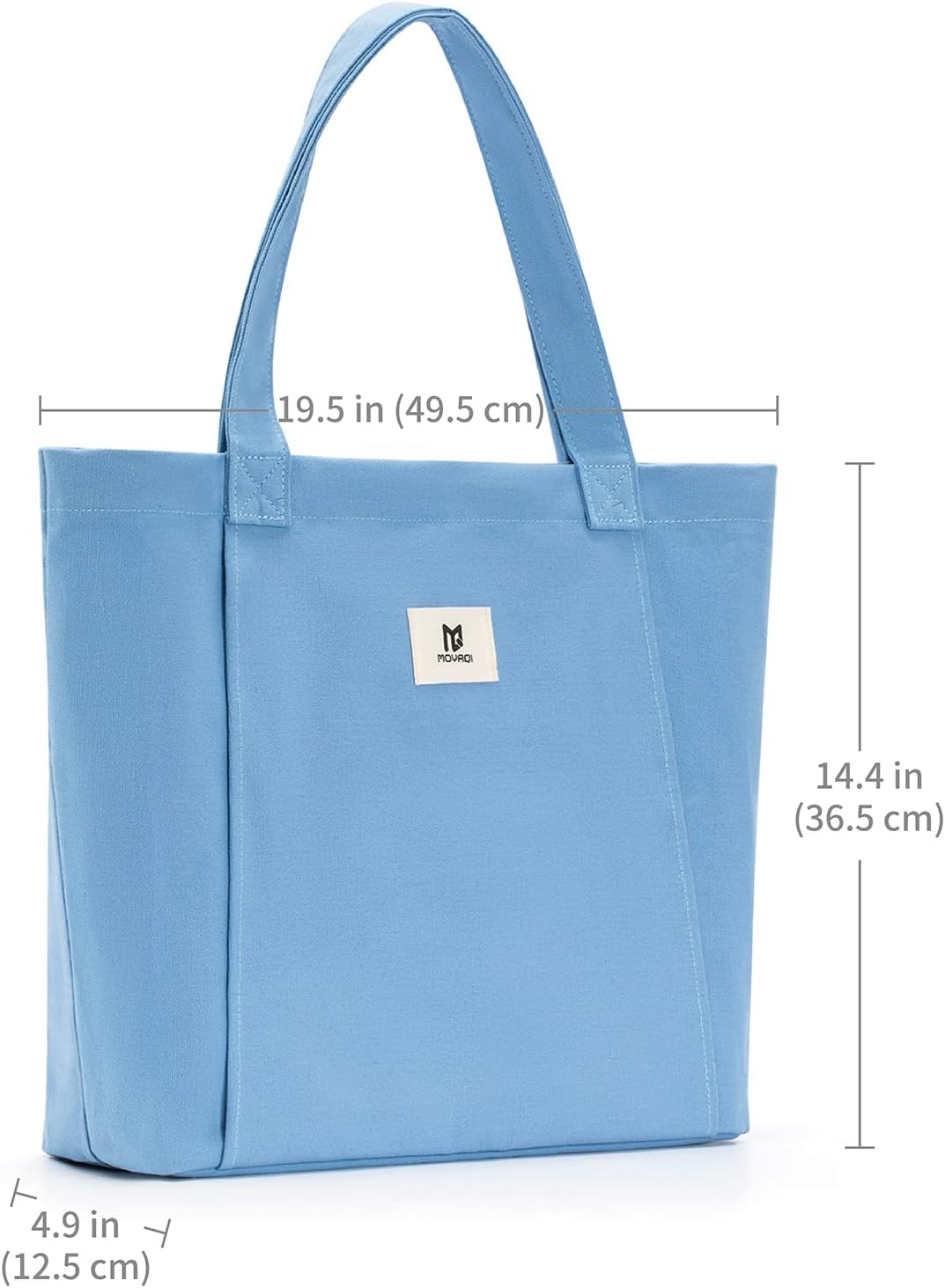 Moyaqi 帆布手提包带瑜伽垫携带口袋手提单肩包适用于办公室、锻炼、普拉提、旅行、沙滩和健身房