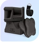 Deep-Zen® 瑜伽砖手腕支撑;瑜伽块 2 件装,带护膝和带子,减轻手腕重量;耐用、多功能瑜伽砖锻炼块套装,阻止瑜伽