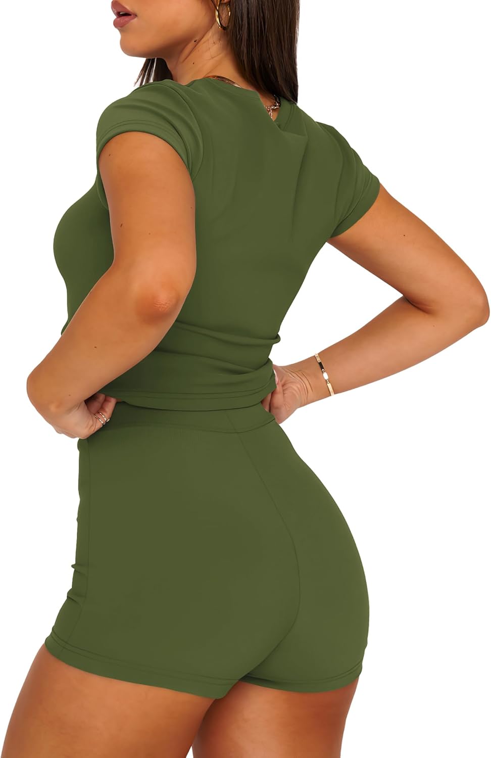 SAMPELS 女式两件套休闲套装夏季休闲装 2 件套短款搭配服装套装