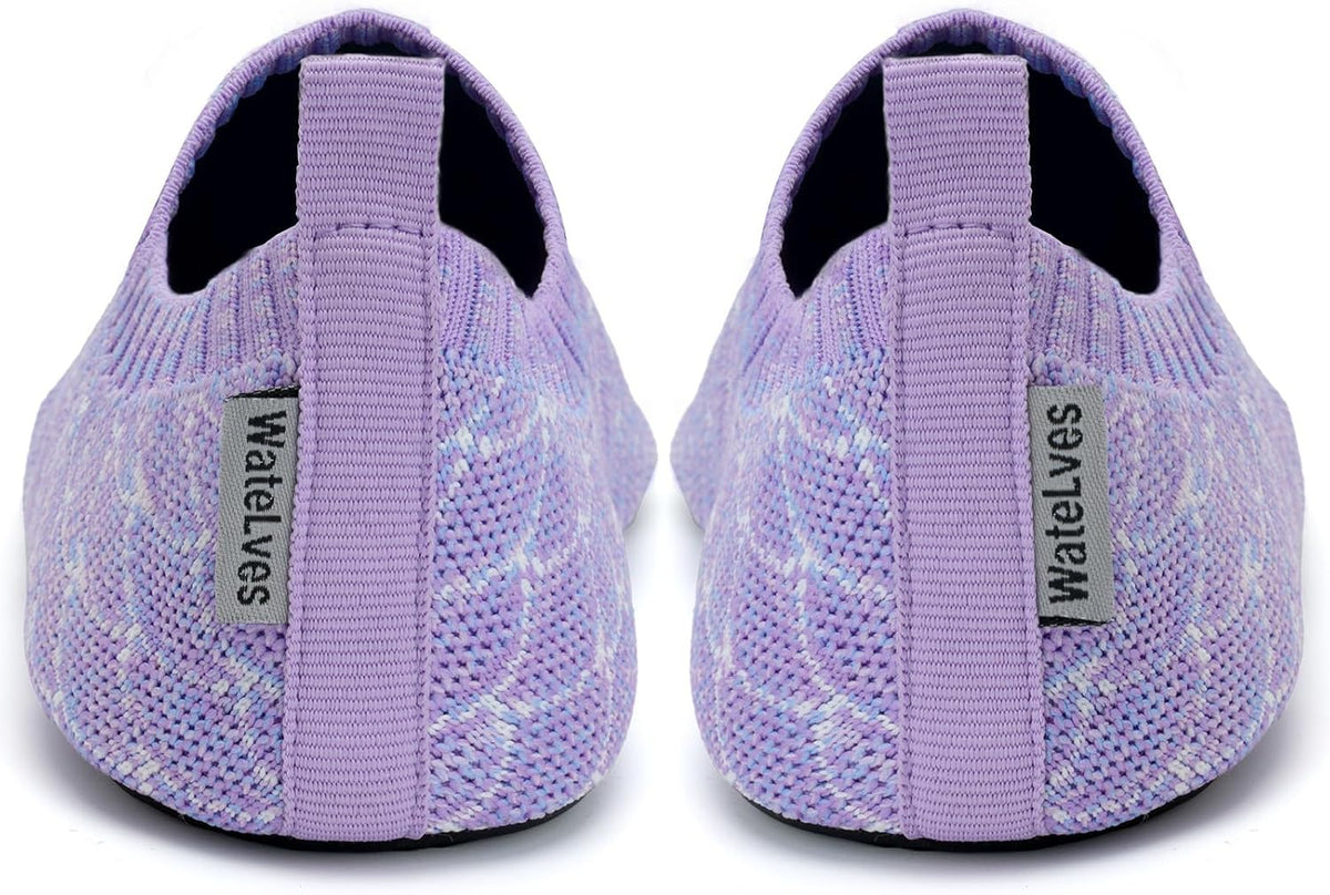 WateLves 赤脚水鞋女士男士旅行拖鞋袜子家居鞋速干水袜沙滩游泳普拉提瑜伽跳舞露营必备