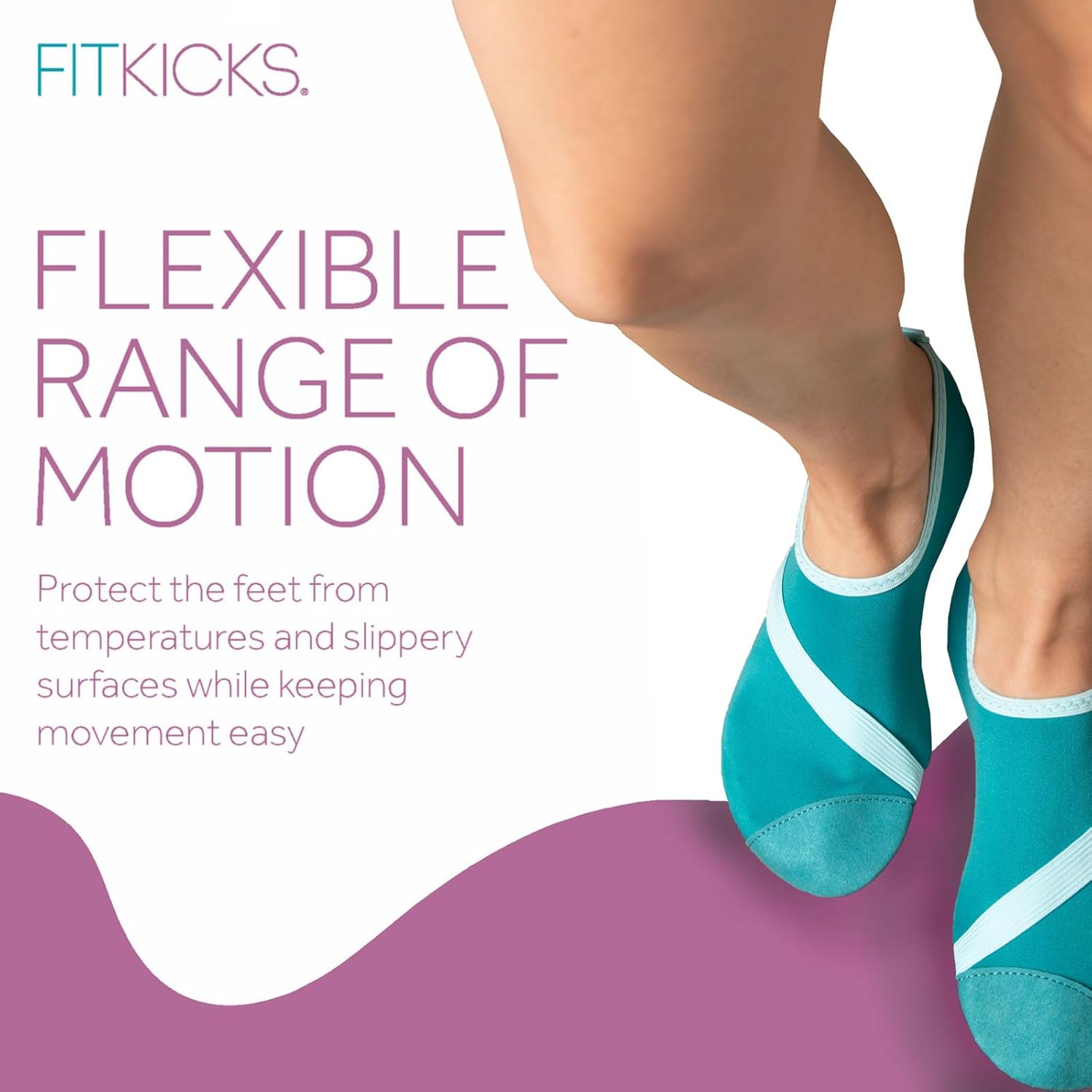 FITKICKS Original 女式可折叠 Active Lifestyle 极简主义鞋 赤脚瑜伽运动水鞋