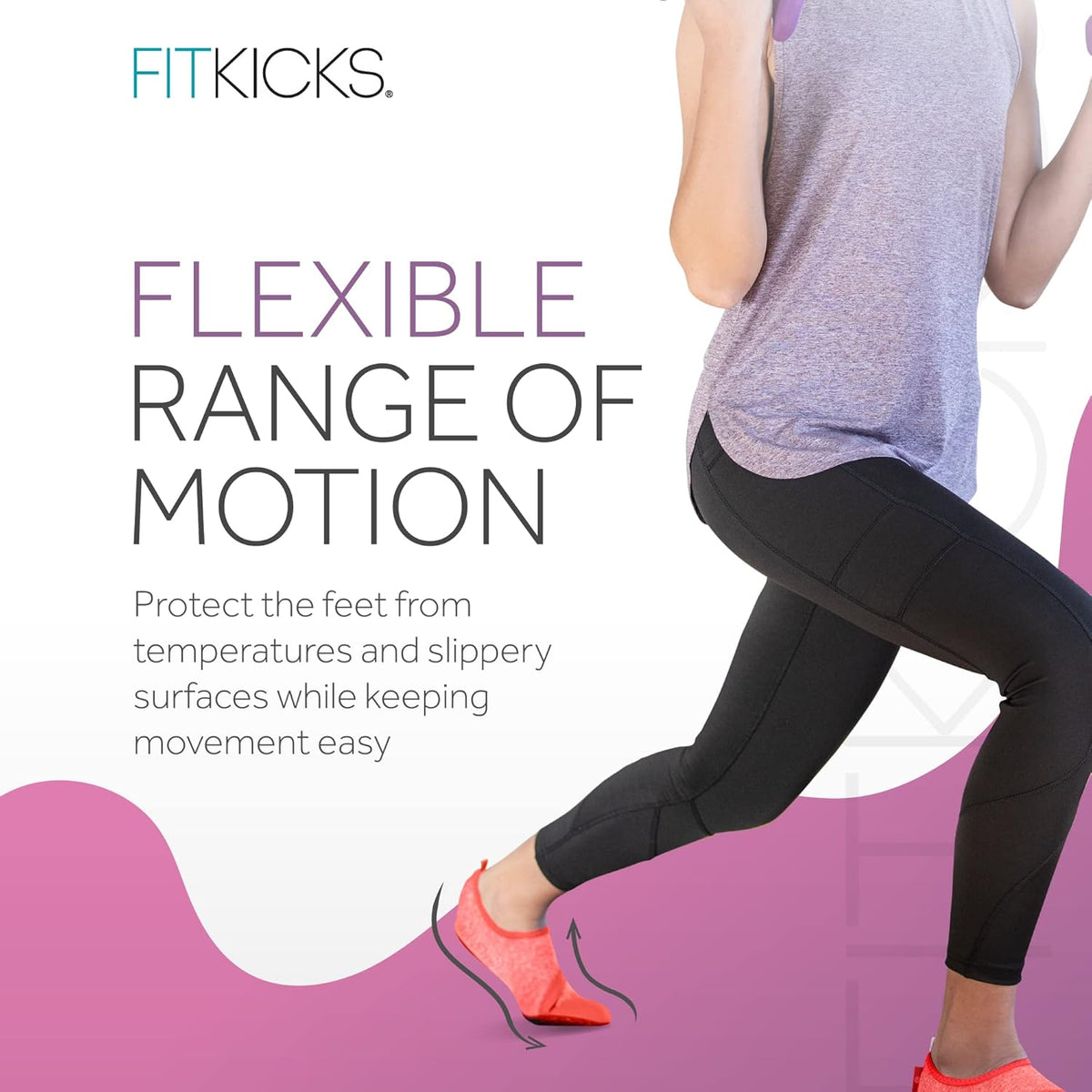 FITKICKS Original 女式可折叠 Active Lifestyle 极简主义鞋 赤脚瑜伽运动水鞋