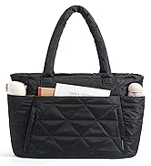 BAGSMART 女士手提包带拉链,绗缝手提包健身手提包,带瑜伽垫肩带,适合旅行运动