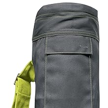 Gaiam Cargo 瑜伽垫包,全拉链瑜伽垫背带,可调节肩带,前后手机袋带耳塞开叉,时尚实用的健身垫支架,男女均适用
