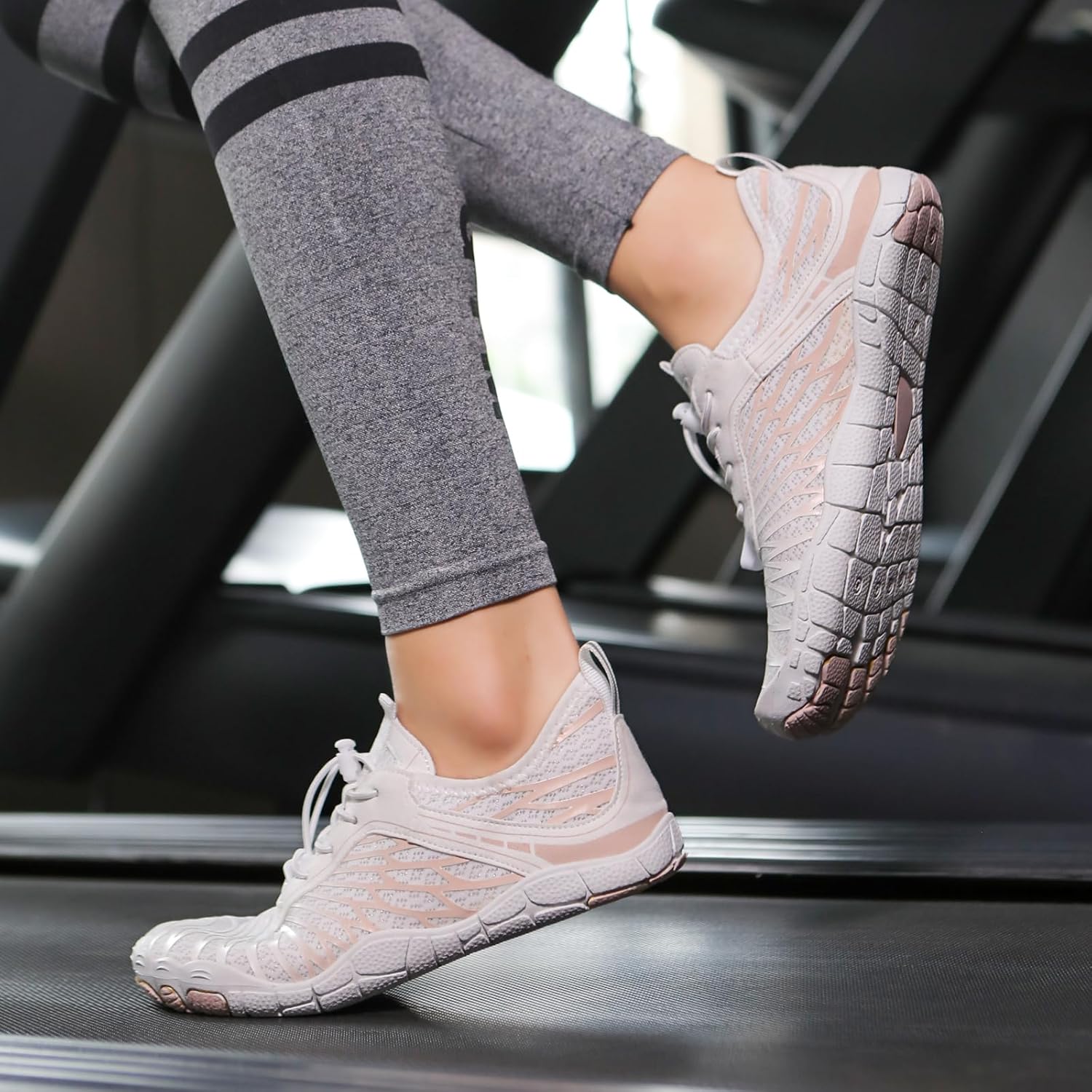 Hike Barefoot Shoes 女士男士,中性款赤脚水鞋透气防滑徒步鞋,适合徒步、散步、跑步、瑜伽和水上运动