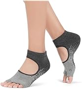 防滑普拉提瑜伽袜带抓地力女式 – 时尚水手袜,适合芭蕾舞和锻炼(尺码 5-9)