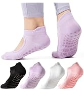 CoolMate 女式普拉提袜,瑜伽袜,船员防滑女士,适合锻炼,桶,普拉提礼品