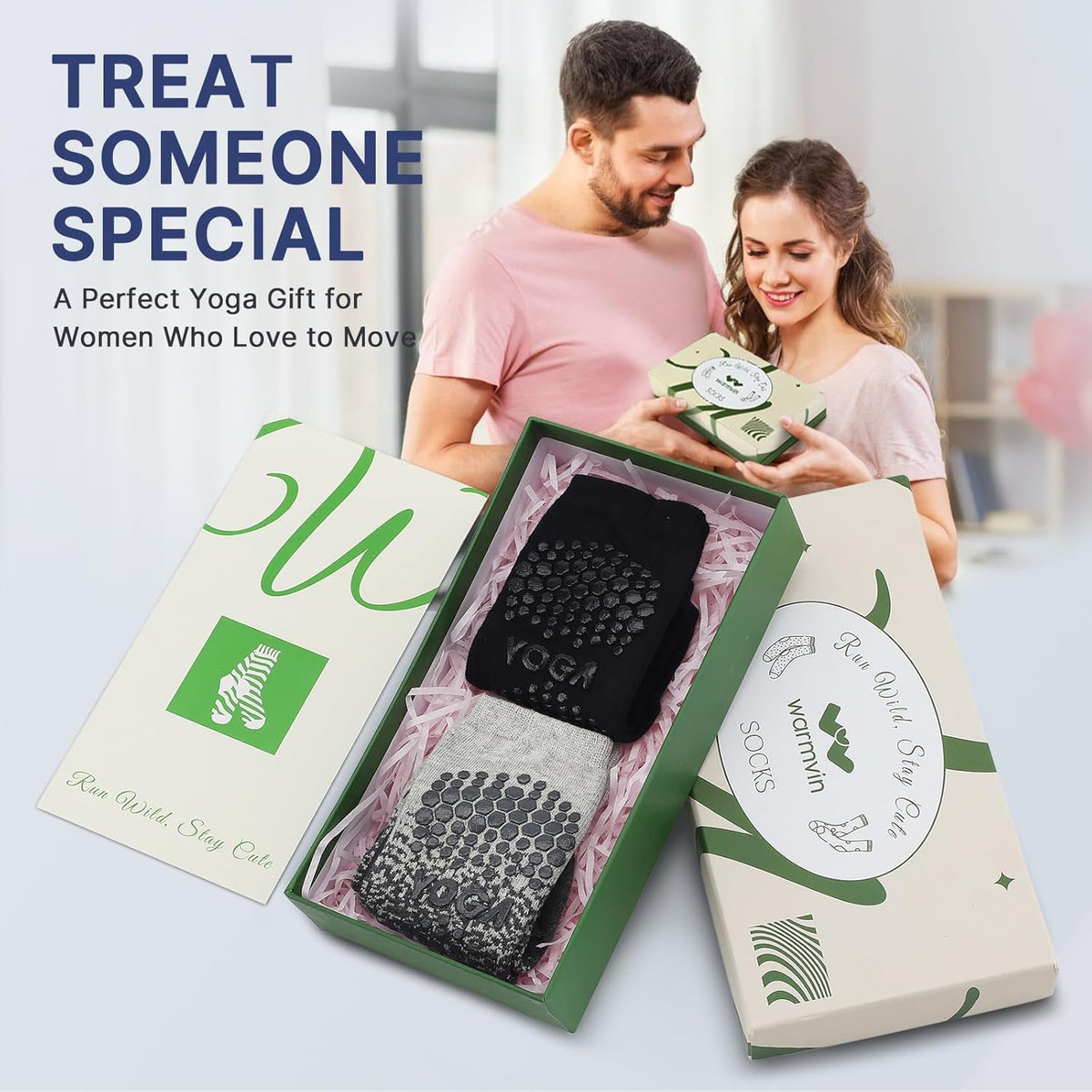 防滑普拉提瑜伽袜带抓地力女式 – 时尚水手袜,适合芭蕾舞和锻炼(尺码 5-9)