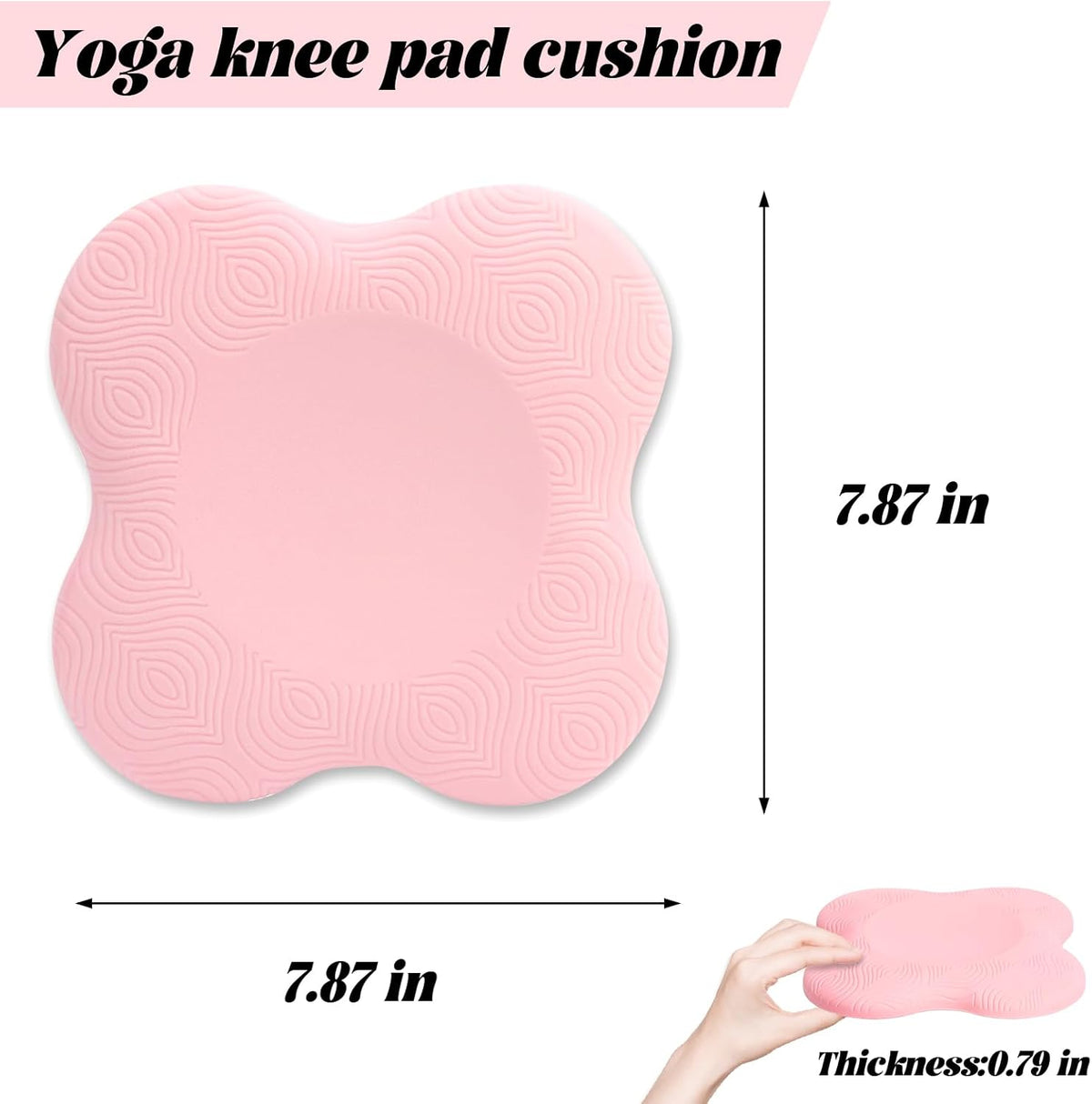 2 件装瑜伽护膝垫超厚适用于膝盖、肘部、手腕、手部、头部、泡沫、普拉提、跪垫、瑜伽、膝盖、膝盖、肘部、手腕、头部、泡沫、普拉提、跪垫、支撑 泡沫垫 男女均适用