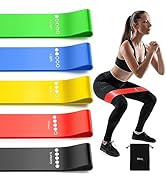 Renoj Resistance Bands, Yoga Starter Sets for Women and Men, 3 Set of Stretch Exercise Workout Bands for Booty Legs, Elastic Pilates Flexbands