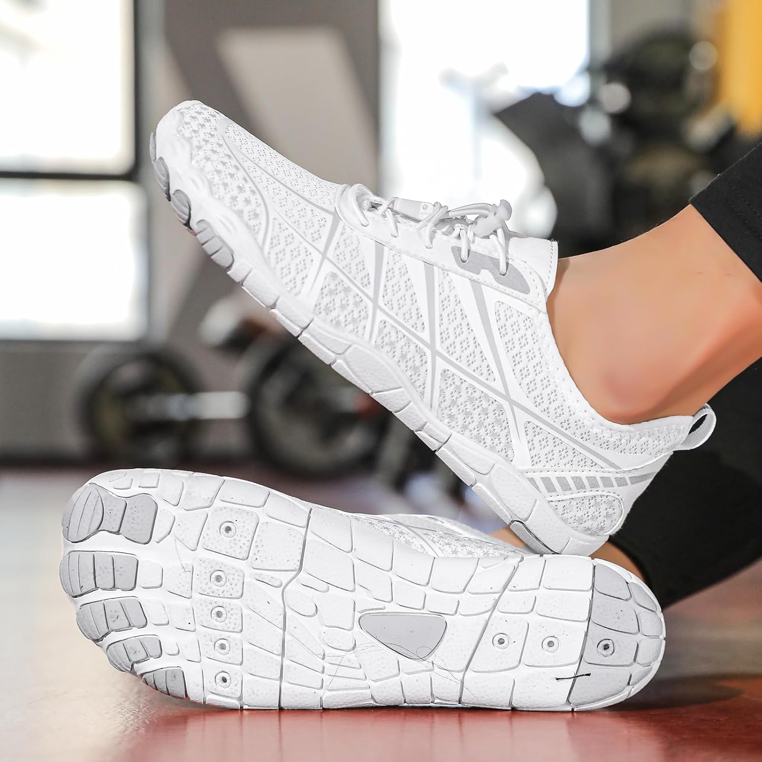 Hike Barefoot Shoes 女士男士,中性款赤脚水鞋透气防滑徒步鞋,适合徒步、散步、跑步、瑜伽和水上运动