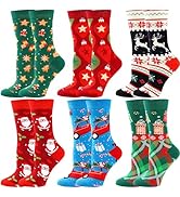 Pilates Socks with Grips for Women, 3 Pairs Long Scrunch Non Slip Yoga Barre Workout Slouch Socks