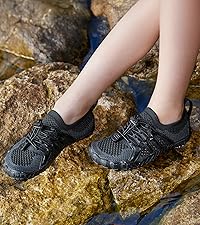 Stelle 赤脚鞋女士男士徒步水鞋带可调节鞋带成人速干沙滩游泳泳池越野跑步户外运动划船攀岩瑜伽