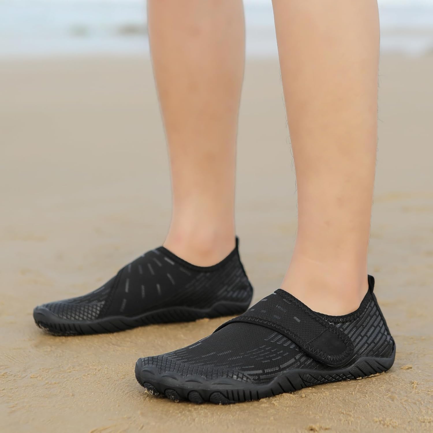 Water Shoes 男式女式速干赤脚游泳沙滩泳池鞋 水上瑜伽袜适合远足、散步、潜水、冲浪、户外水上运动