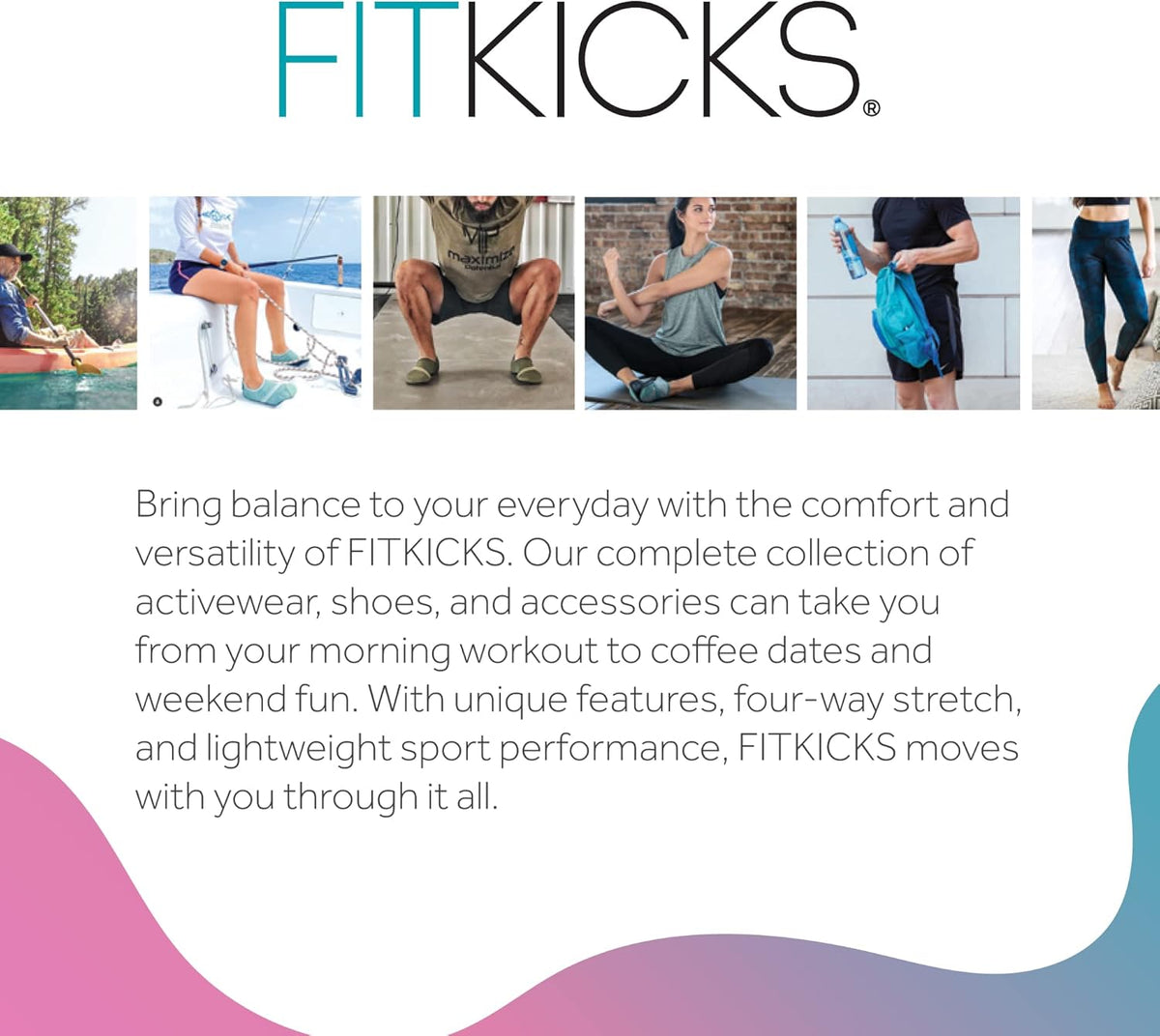 FITKICKS Original 女式可折叠 Active Lifestyle 极简主义鞋 赤脚瑜伽运动水鞋