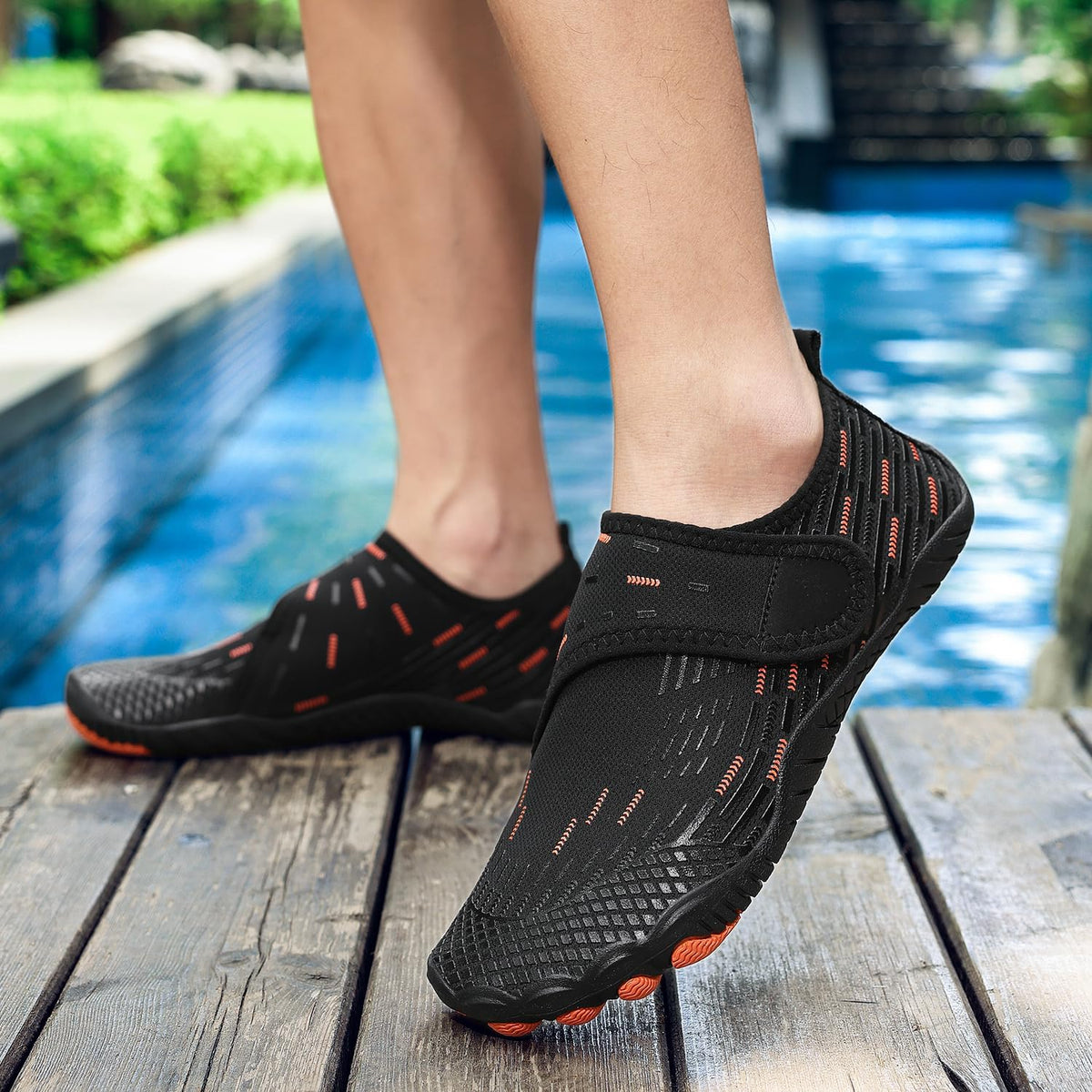 Water Shoes 男式女式速干赤脚游泳沙滩泳池鞋 水上瑜伽袜适合远足、散步、潜水、冲浪、户外水上运动