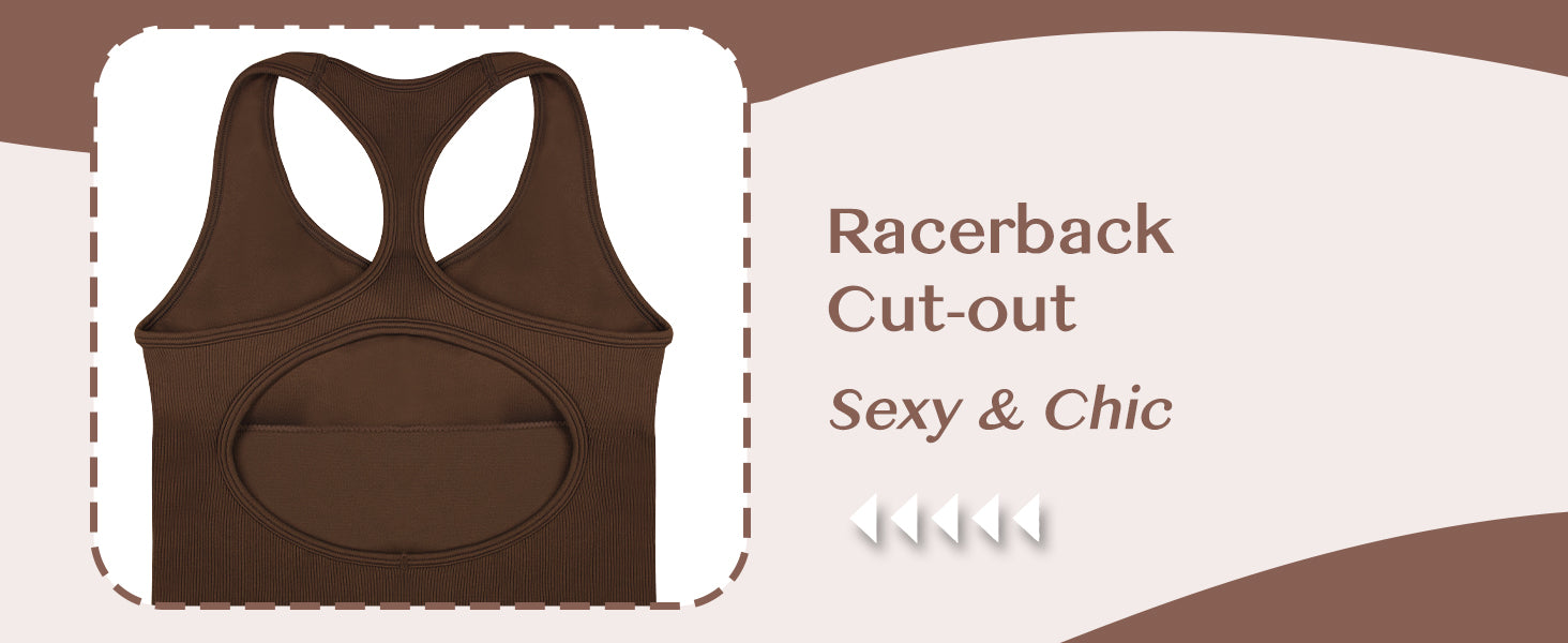 OLCHEE 女式健身连身裤无缝瑜伽健身房紧身连衫裤性感工字背心收腹加垫文胸