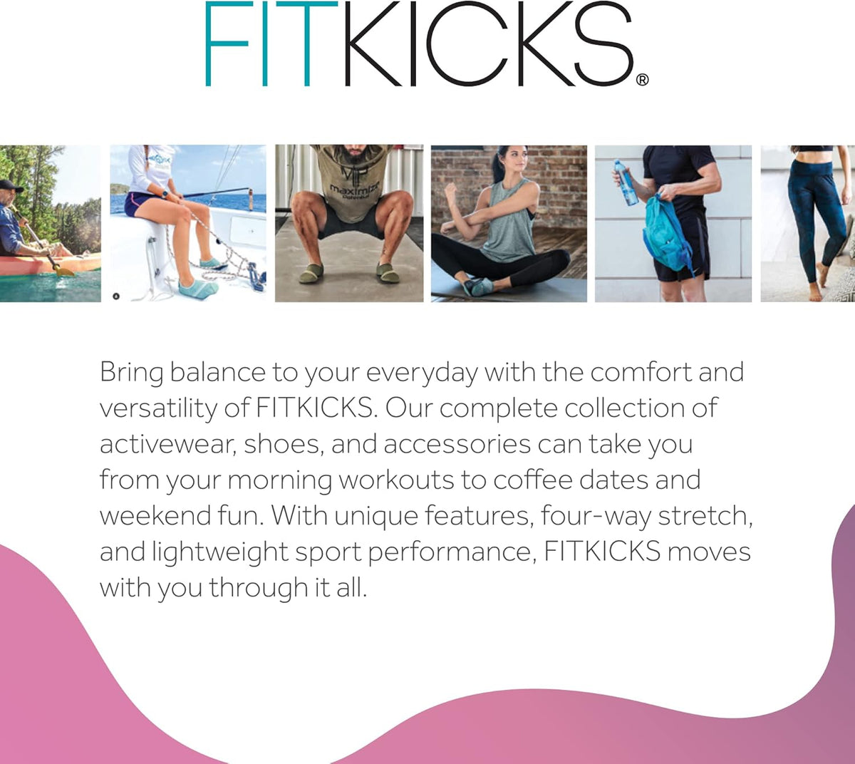 FITKICKS Original 女式可折叠 Active Lifestyle 极简主义鞋 赤脚瑜伽运动水鞋