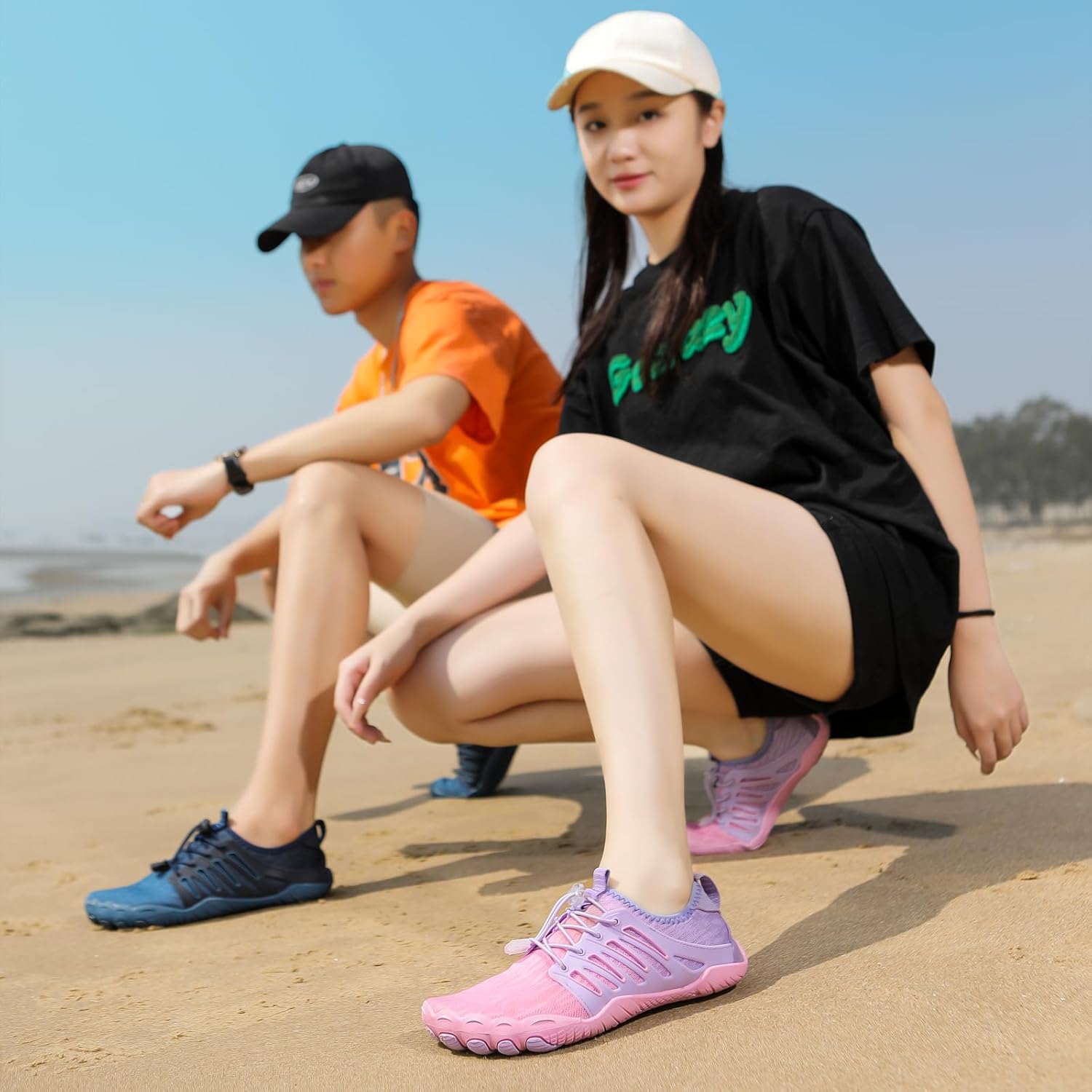 Hike Barefoot Shoes 女士男士,中性款赤脚水鞋透气防滑徒步鞋,适合徒步、散步、跑步、瑜伽和水上运动