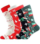 Pilates Socks with Grips for Women, 3 Pairs Long Scrunch Non Slip Yoga Barre Workout Slouch Socks