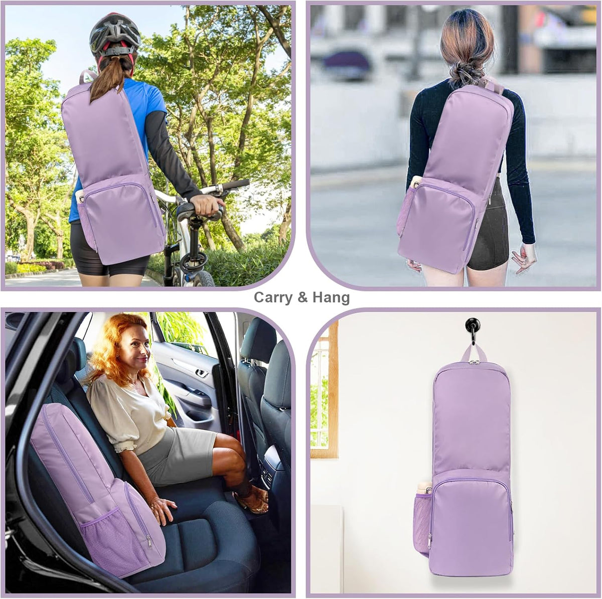 瑜伽垫包侧面网眼拉链口袋外部湿隔层轻质防水瑜伽垫包