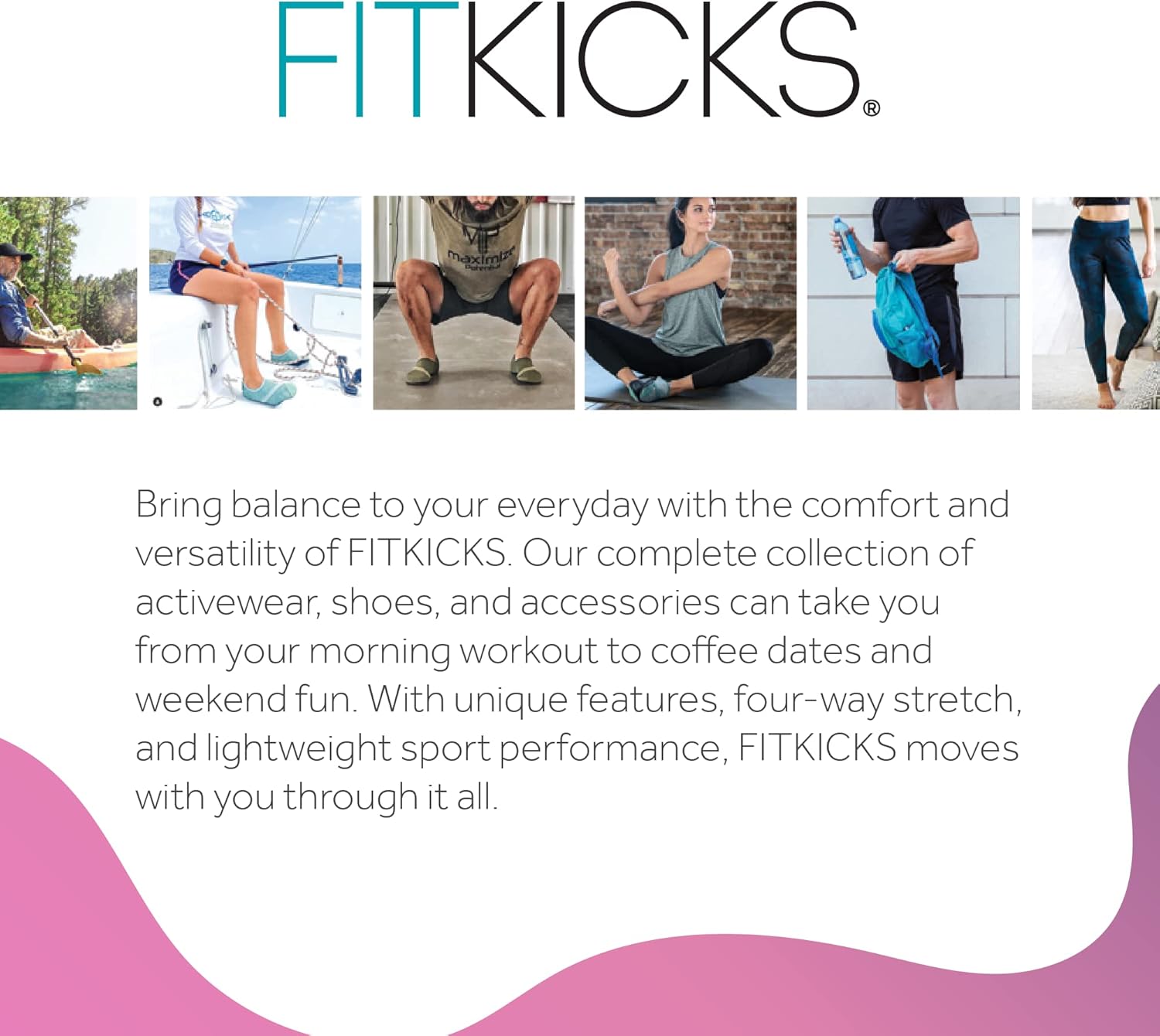FITKICKS Original 女式可折叠 Active Lifestyle 极简主义鞋 赤脚瑜伽运动水鞋