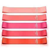 Renoj Resistance Bands, Yoga Starter Sets for Women and Men, 3 Set of Stretch Exercise Workout Bands for Booty Legs, Elastic Pilates Flexbands
