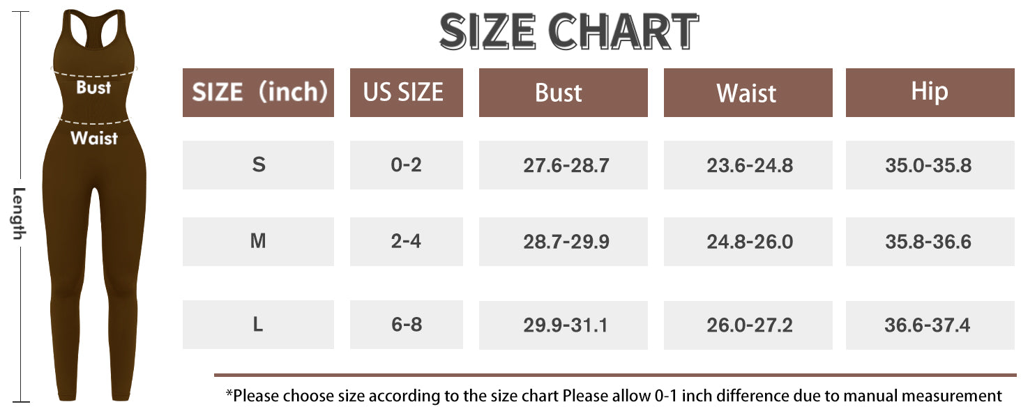 OLCHEE 女式健身连身裤无缝瑜伽健身房紧身连衫裤性感工字背心收腹加垫文胸