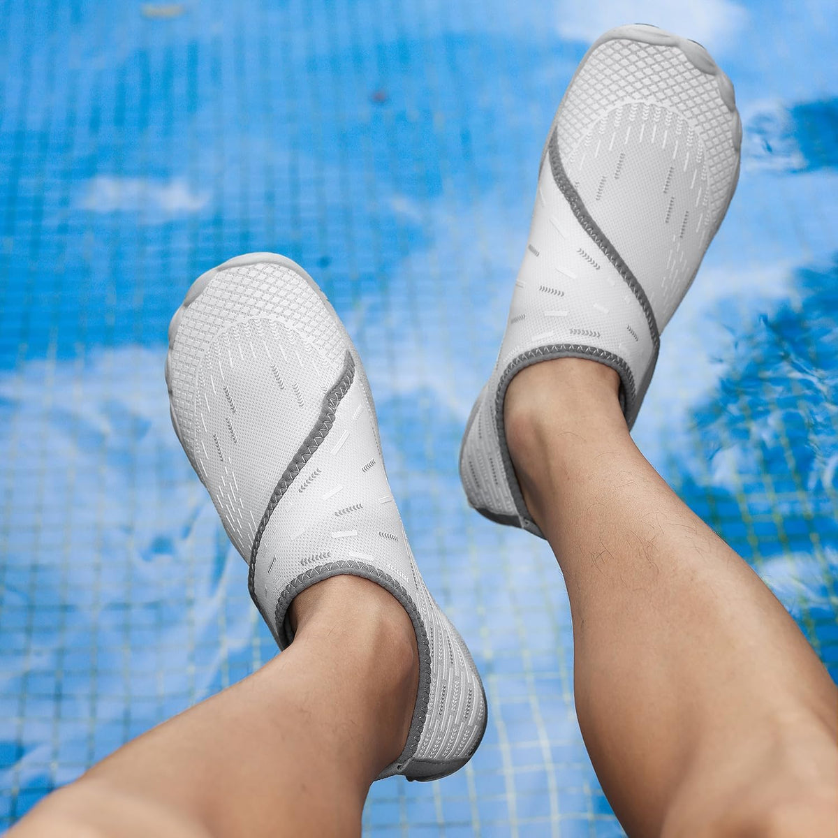 Water Shoes 男式女式速干赤脚游泳沙滩泳池鞋 水上瑜伽袜适合远足、散步、潜水、冲浪、户外水上运动